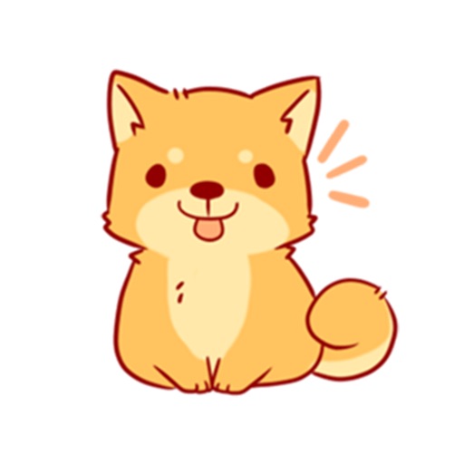 Lovely Dog Sticker Icon