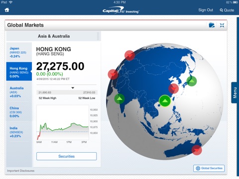 Capital One Investing for iPad screenshot 2