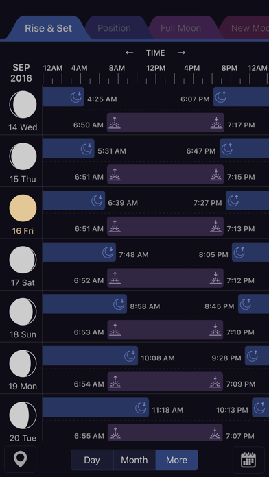 Moon Calendar Pro screenshot1