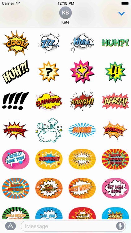 Comic Stickers Pack!