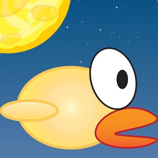 Duckie the Bird: The Flappy Survival. Moon Adventures