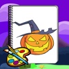 Drawing Painting Kid Game: Happy Halloween Day