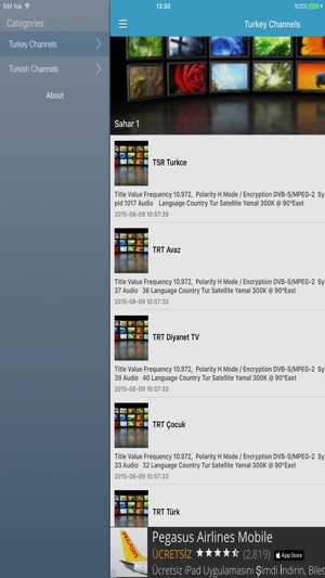 Turkey TV Channels Sat Info(圖2)-速報App