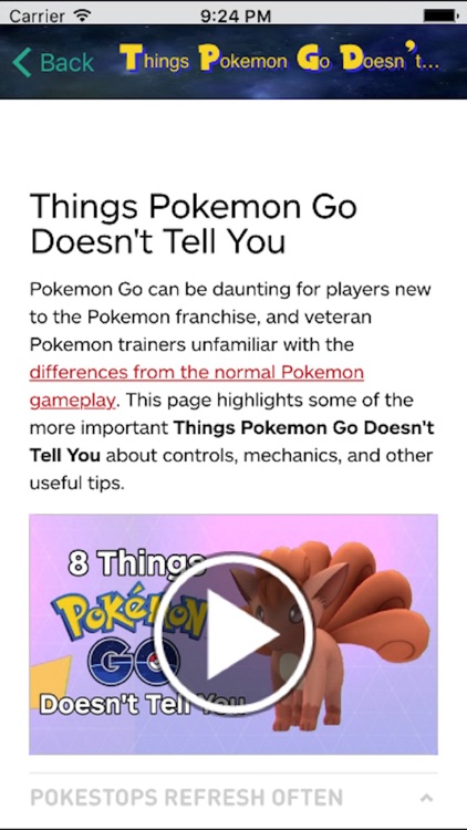 Trainer Guide and Cheats - For Pokemon Go Starter Game Walkthrough App FREE