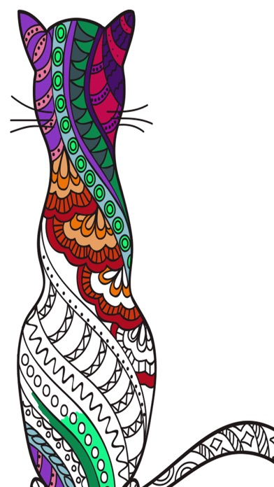 How to cancel & delete Cats & kittens - Mandalas coloring book for adults from iphone & ipad 1