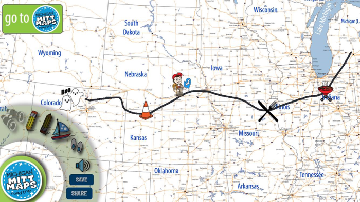 Michigan Mitt Maps RoadTripUSA