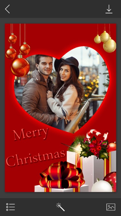 Holiday Xmas Picture Frame - Picture Editor