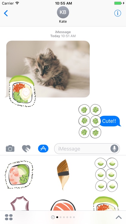 Sushi sticker pack - food stickers for iMessage