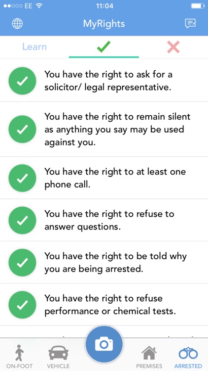 MyRights - Know Your Rights & Rate The Police