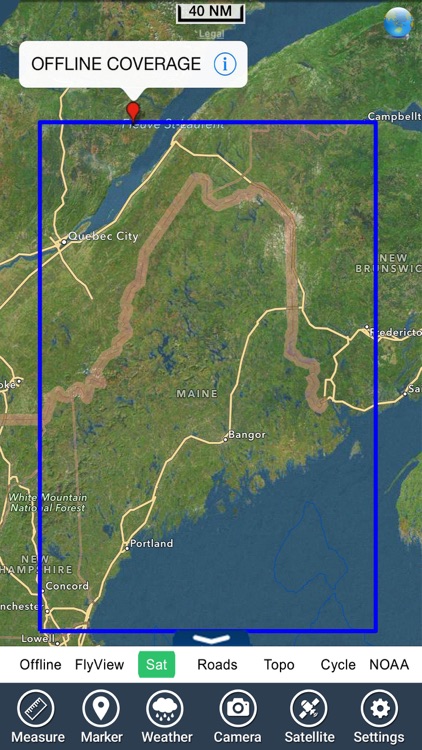 Maine lakes charts HD - GPS fishing maps Navigator screenshot-4