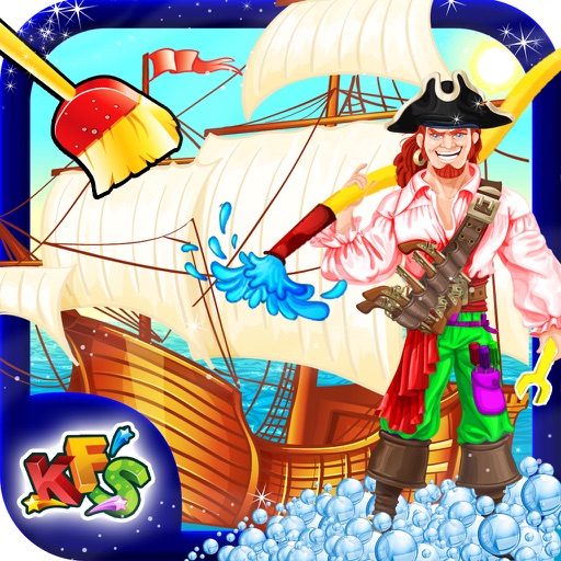 Kids Ship Wash Salon – Cleanup & repair pirate ships in this crazy mechanic game iOS App