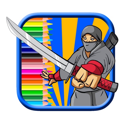 Super Ninja Boy Coloring Page Game Free For Kids iOS App