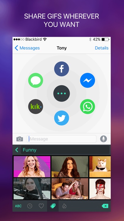 GifT Keyboard - Specialized GIF Keyboard for Kik and Messenger screenshot-3