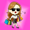 Shopping Girl - Stickers for iMessage