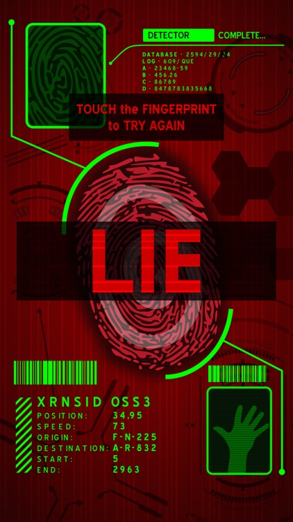 Lie Detector Fingerprint Scanner Touch Test Lying?