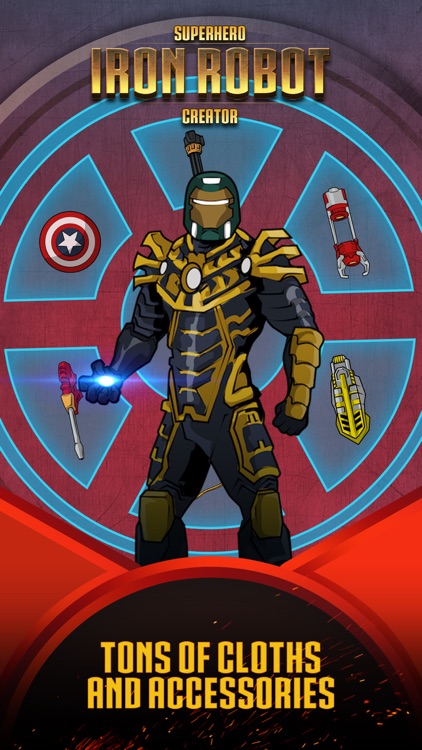 Superhero Iron Robot Creator for Avengers Iron-Man