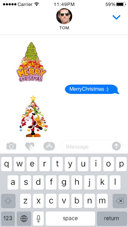 Christmas Tree Emoji Stickers for iMessage by Rezoan Shuvro