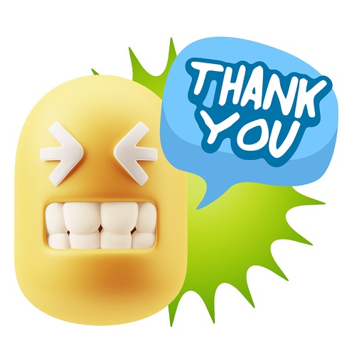 3D Thank You, Sorry, Never Mind, It's Okay! icon
