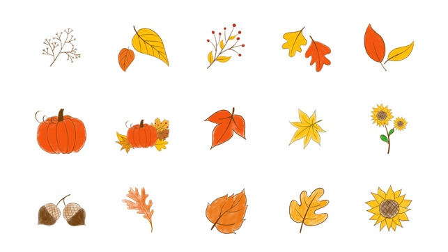 Happy Autumn Hand Drawn Stickers(圖1)-速報App