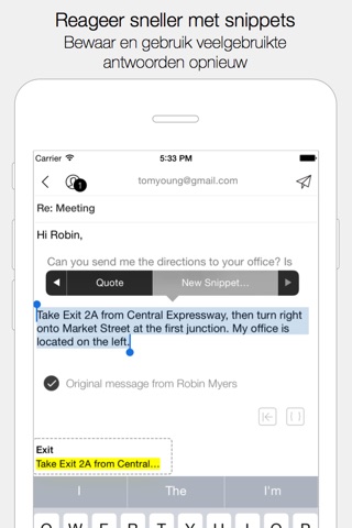 Dispatch: Email meets GTD screenshot 3