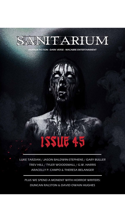 Sanitarium Magazine: Horror Fiction, Dark verse and Macabre Entertainment screenshot-3