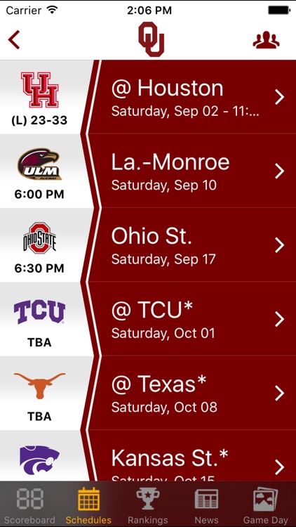 Big 12 Football Schedules & Scores screenshot-3