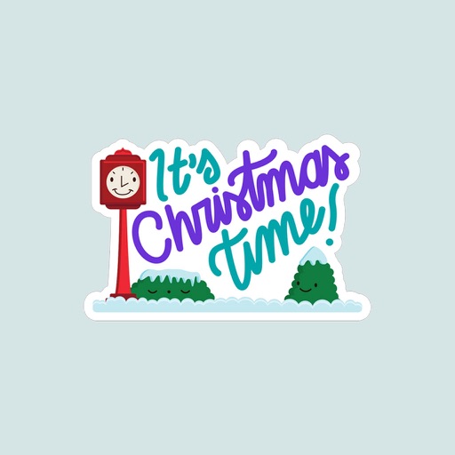 Purple Christmas Stickers for iMessage icon