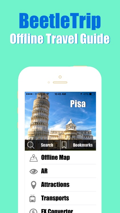 Pisa travel guide and offline city map, Beetletrip Augmented Reality Italy Pisa Metro Train and Walks screenshot-0