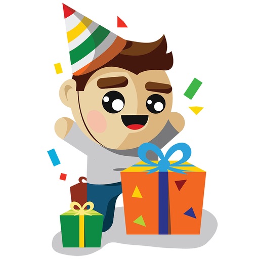 Birthday Stickers Animated