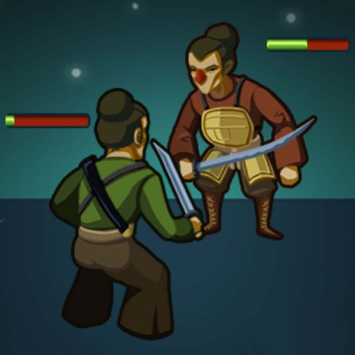 Ancient samurai – warrior Ninja attack icon