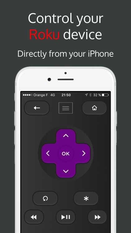Rokumotee - remote for Roku