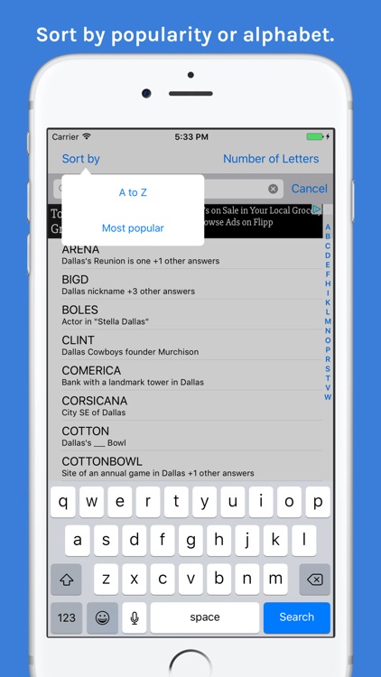 Cluebird: Crossword Helper screenshot-3