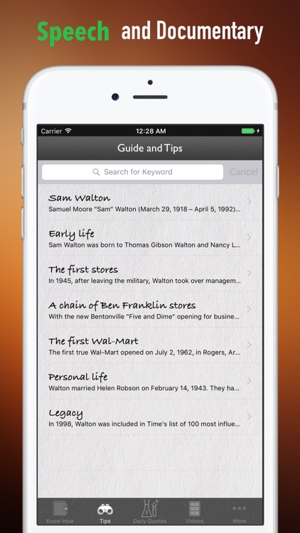 Biography and Quotes for Sam Walton screenshot-3