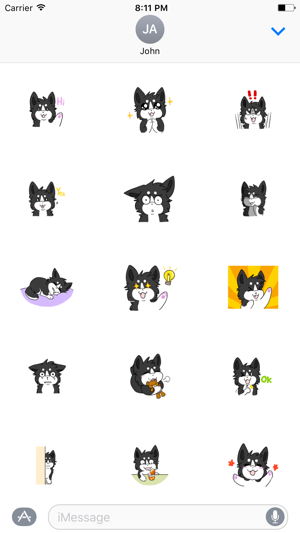 Baby Husky Dog Sticker(圖2)-速報App