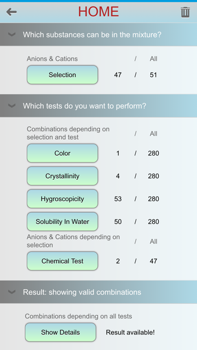 How to cancel & delete Anion Cation Finder (FlAuMoQ) - ion analysis from iphone & ipad 1