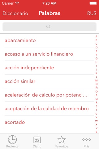 Verbis Español — Ruso Diccionario de negocio screenshot 2
