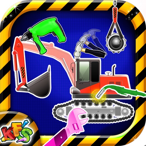 Build Construction Machines & Auto Shop Game icon