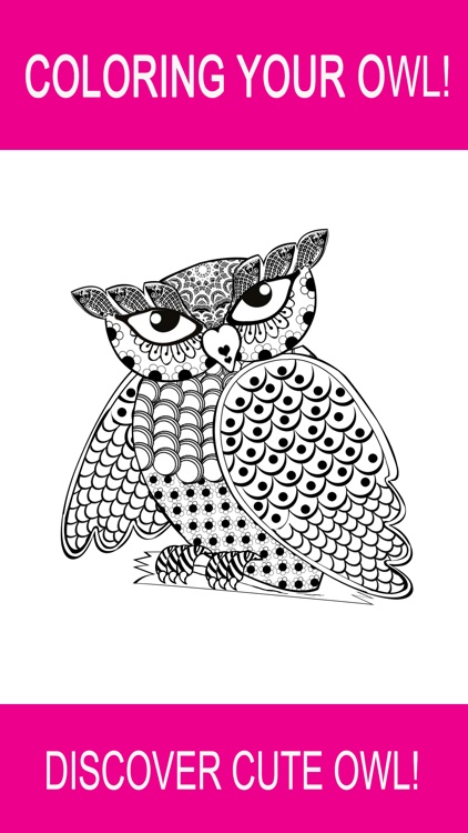Owl Coloring Book Games: Color Therapy for Adults