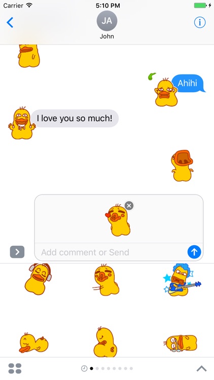 Mental duck emojis animated - Fx Sticker