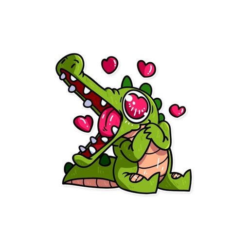 Alligator Crocodile - Sticker pack for iMessage icon