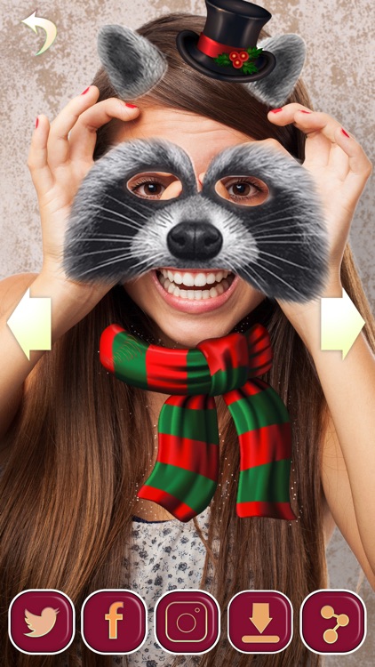 Custom Winter Animal Face: Funny Snap Stickers screenshot-3