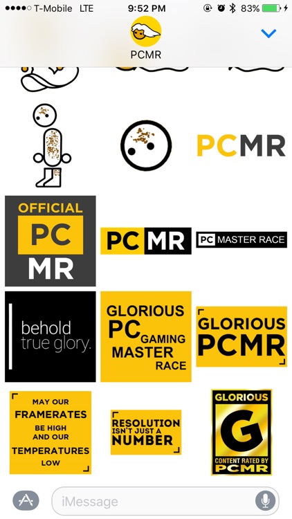 PCMR Stickers