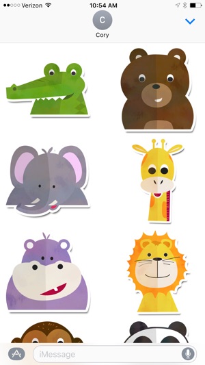 Zoo Animals Sticker Pack