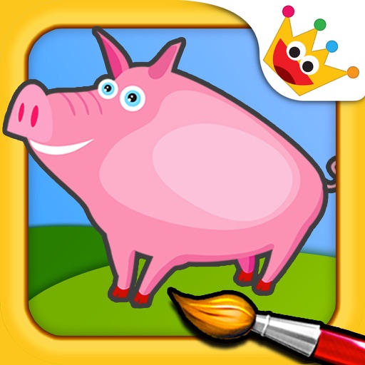 The Farm - Paint & Animal Sounds Games for Toddler Icon