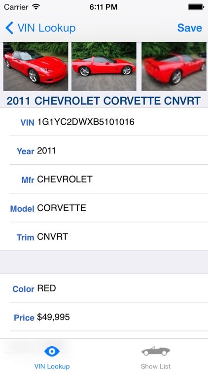 VIN Inventory