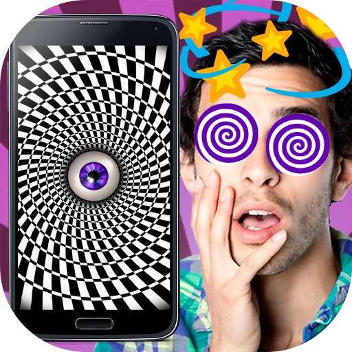 hypnosis simulator optical illusion prank icon