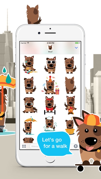 Woof - the cute and cool dog stickers for iMessage screenshot-3