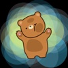 Fuzzy Brown Bear - Cute Animal Sticker Emojis