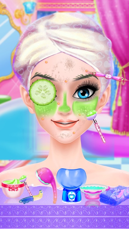 Princess salon Makeup,Dressup& Makeover Girls Game screenshot-3