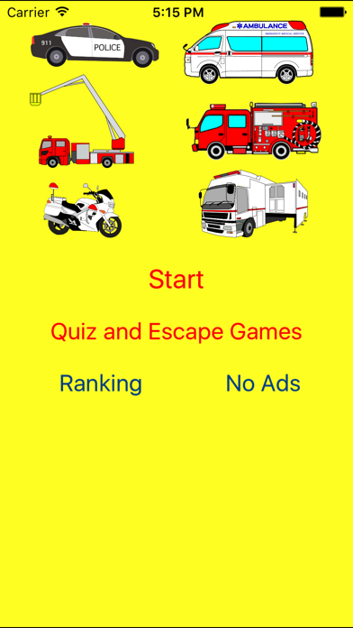 Which is the same Emergency Vehicle (Fire Truck, Ambulance ,Police Car)? screenshot 3